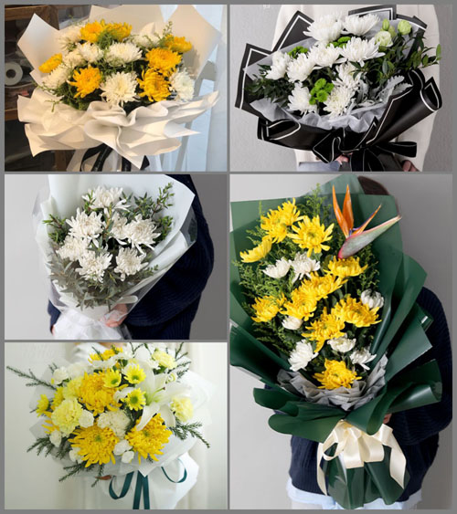 广东梅州市平远县热柘镇热水村白事花束代送